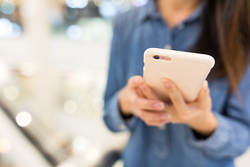 Image showing Woman use of mobile phone