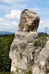 Image showing sandstone rock near Hruba Skala renaissance castle