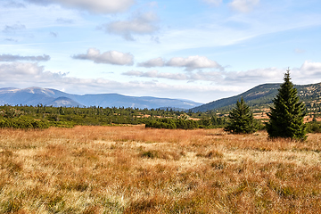 Image showing view from mountains in National Park Krkonose