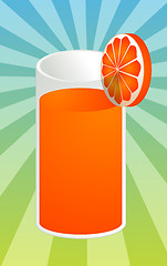 Image showing Orange juice illustration