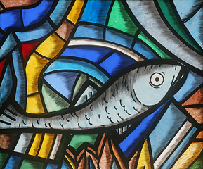 Image showing Fish - Icthus, ancient Christian symbol