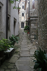 Image showing Street in small town Groznjan in Istria, Croatia