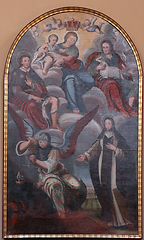 Image showing Saint Roch, Agnes, Michael and Clare of Assisi