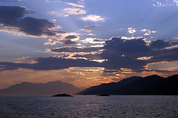 Image showing Early morning on Adriatic Sea