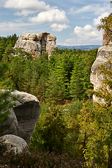 Image showing sandstone rock near Hruba Skala renaissance castle