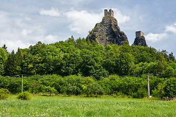 Image showing Ruin of medieval gothic castle Trosky