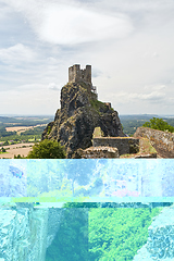 Image showing ruin of medieval gothic castle Trosky