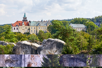 Image showing sandstone rock near Hruba Skala renaissance castle