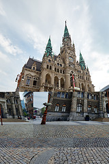 Image showing Neo-renaissance Town Hall in Liberec town