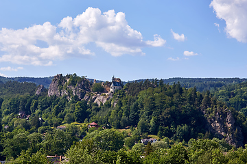 Image showing Ruin of the Vranov castle near Jizera river