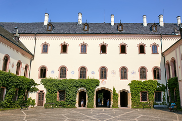 Image showing Court of Neo Gothic castle Sychrov