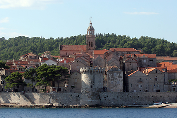 Image showing Korcula. Small island city near Dubrovnik in Croatia