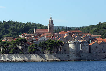 Image showing Korcula. Small island city near Dubrovnik in Croatia