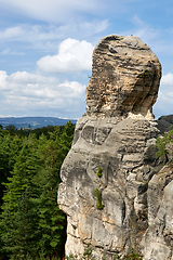 Image showing sandstone rock near Hruba Skala renaissance castle