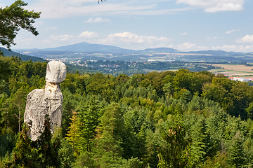 Image showing sandstone rock near Hruba Skala renaissance castle