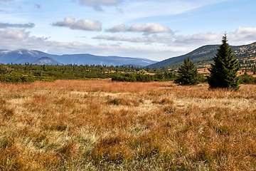 Image showing view from mountains in National Park Krkonose