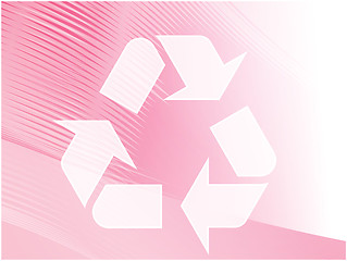 Image showing Recycling eco symbol