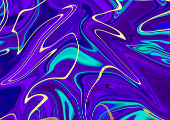 Image showing Abstract background made in bright colors. Water paints. Modern Art.