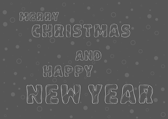 Image showing Merry Christmas and Happy New Year