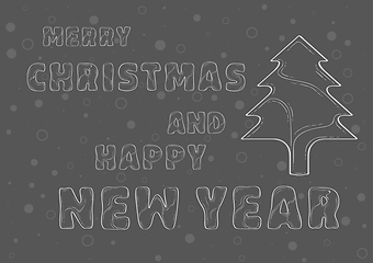 Image showing Merry Christmas and Happy New Year