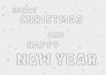 Image showing Merry Christmas and Happy New Year