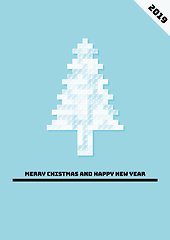 Image showing minimal design for christmas poster