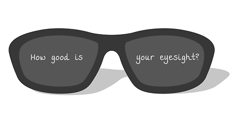 Image showing dark glasses on white background