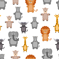 Image showing animals seamless pattern