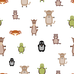 Image showing animals seamless pattern