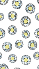 Image showing flowers seamless pattern