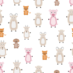 Image showing animals seamless pattern