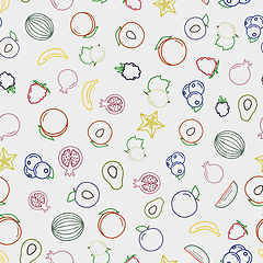 Image showing fruits seamless pattern