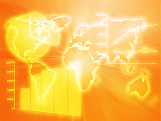 Image showing Spreadsheet business charts