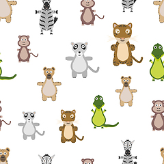 Image showing animals seamless pattern