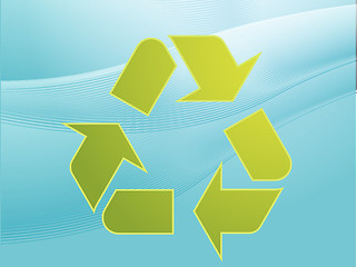 Image showing Recycling eco symbol