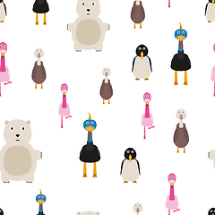 Image showing animals seamless pattern