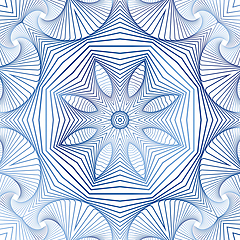 Image showing ornamental seamless pattern with 3D illusion