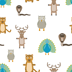 Image showing animals seamless pattern