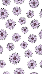 Image showing flowers seamless pattern