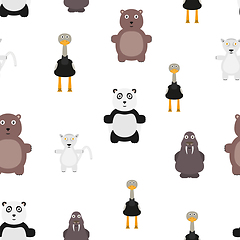 Image showing animals seamless pattern