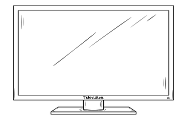 Image showing LCD television or computer monitor