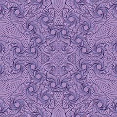 Image showing ornamental seamless pattern with 3D illusion