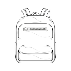 Image showing sketch of the backpack, sketch