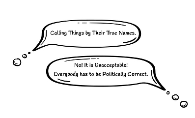 Image showing exaggerated politically correct concept