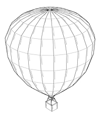 Image showing Hot air balloon