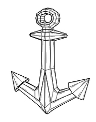 Image showing Iron sea anchor