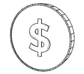 Image showing american dollar coin