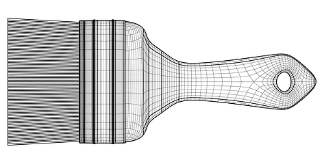 Image showing Brush for paiting walls or pictures.