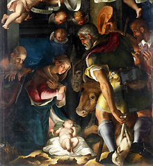 Image showing Unknown artist: Nativity, Adoration of the shepherds