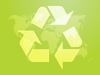 Image showing Recycling eco symbol